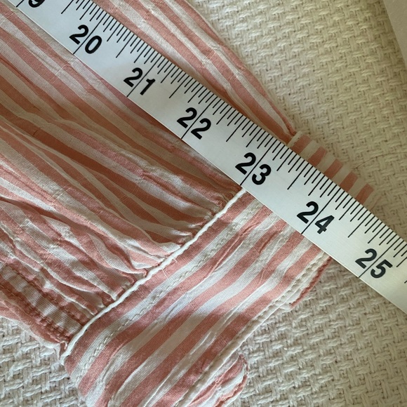 Rag & Bone Peach and White Striped Shirt Size Large - Picture 13 of 16